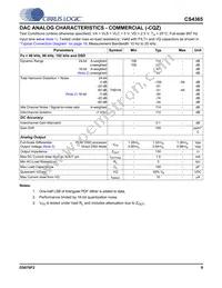 CS4365-DQZR Datasheet Page 9