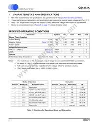 CS4373A-ISZR Datasheet Page 4