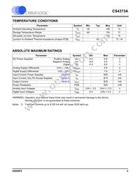 CS4373A-ISZR Datasheet Page 5