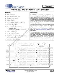 CS4382-KQZ/E Datasheet Cover
