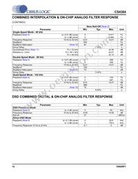 CS4384-CQZR Datasheet Page 12