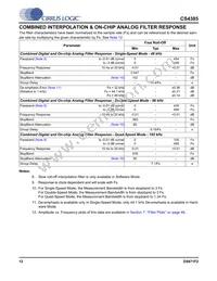 CS4385-DQZR Datasheet Page 12