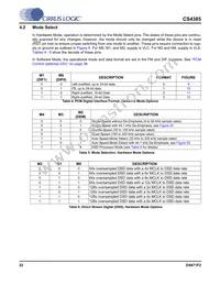 CS4385-DQZR Datasheet Page 22
