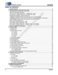 CS4385A-DQZR Datasheet Page 2