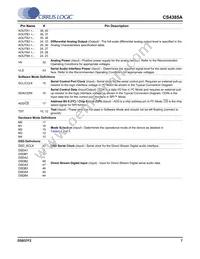 CS4385A-DQZR Datasheet Page 7