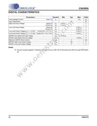 CS4385A-DQZR Datasheet Page 14