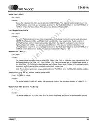 CS4391A-KZZR Datasheet Page 23