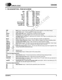 CS4392-KZZR Datasheet Page 5
