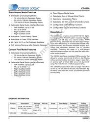 CS4398-CZZR Datasheet Page 2