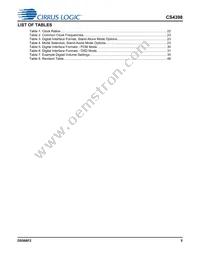 CS4398-CZZR Datasheet Page 5