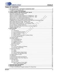 CS43L21-CNZR Datasheet Page 3