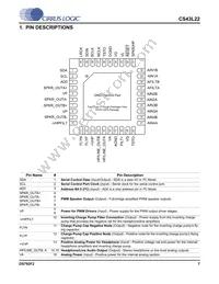 CS43L22-CNZR Datasheet Page 7
