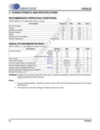 CS43L22-CNZR Datasheet Page 10