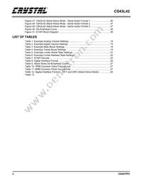 CS43L42-KZZ Datasheet Page 4