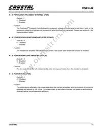 CS43L42-KZZ Datasheet Page 17