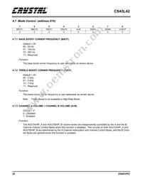 CS43L42-KZZ Datasheet Page 20