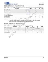 CS4412A-CNZR Datasheet Page 7