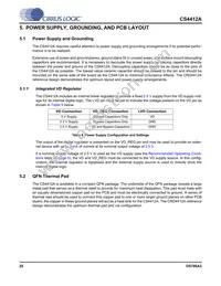 CS4412A-CNZR Datasheet Page 20