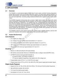 CS44600-CQZR Datasheet Page 22