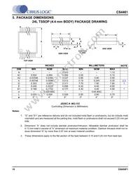 CS4461-CZZR Datasheet Page 10