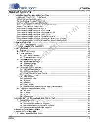 CS44800-CQZ/B Datasheet Page 3