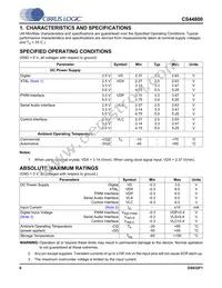 CS44800-CQZ/B Datasheet Page 8
