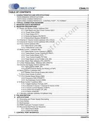 CS44L11-CZZ Datasheet Page 2