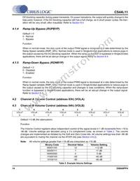 CS44L11-CZZ Datasheet Page 14