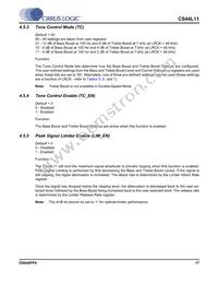 CS44L11-CZZ Datasheet Page 17