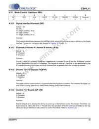 CS44L11-CZZ Datasheet Page 23