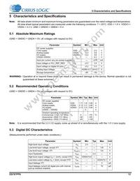 CS47048C-DQZ Datasheet Page 12