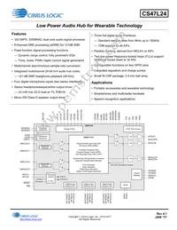 CS47L24-CWZR Datasheet Cover