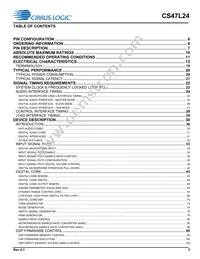 CS47L24-CWZR Datasheet Page 3