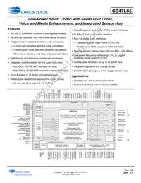 CS47L85-CWZR Datasheet Cover