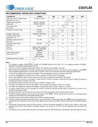 CS47L85-CWZR Datasheet Page 16