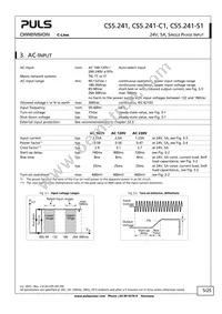 CS5.241-S1 Datasheet Page 5