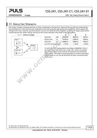 CS5.241-S1 Datasheet Page 17