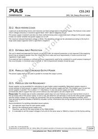 CS5.243 Datasheet Page 22