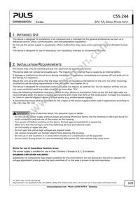 CS5.244 Datasheet Page 3