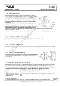 CS5.244 Datasheet Page 22