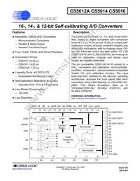 CS5016-BL16Z Datasheet Cover