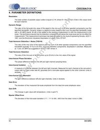 CS5331A-KSZ Datasheet Page 14