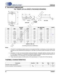 CS5342-CZZR Datasheet Page 20