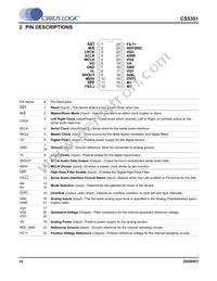CS5351-BZZ Datasheet Page 14