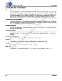 CS5351-BZZ Datasheet Page 20