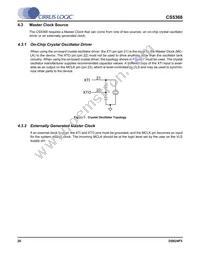 CS5368-DQZ Datasheet Page 20