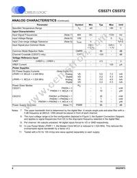 CS5372-BSZR Datasheet Page 4