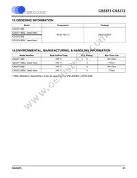 CS5372-BSZR Datasheet Page 21