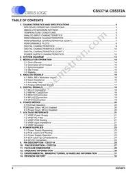 CS5372A-ISZR Datasheet Page 2