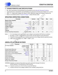 CS5372A-ISZR Datasheet Page 4